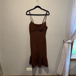 No Boundaries Chocolate Button-Up Blouse